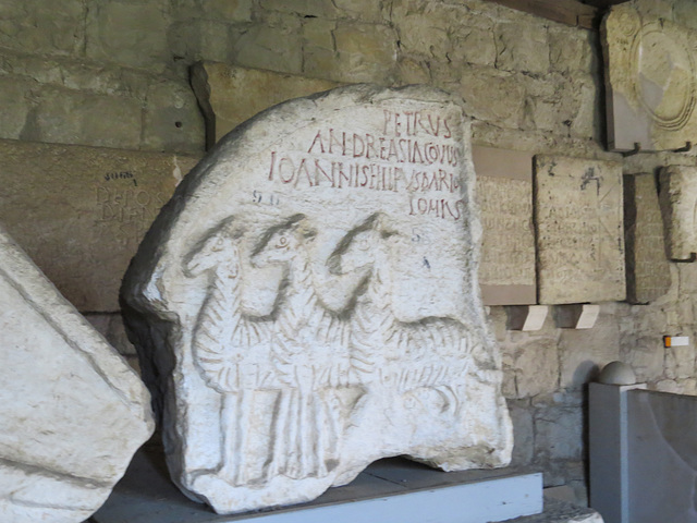 Musée archéologique de Split : inscription chrétienne.