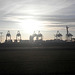 Panorama auf die Containeranlage Bremerhaven