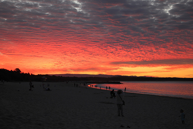 Fiery sky