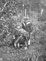 1936 - mein Bruder und ich - mi kaj mia frato