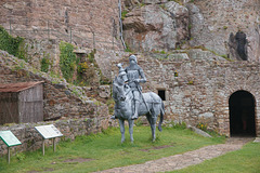 Knight Sculpture At Mont Orgueil Castle