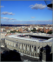 Estadio Santiago Bernabéu, iconic home of Real Madrid and venue for the 1982 world cup final.