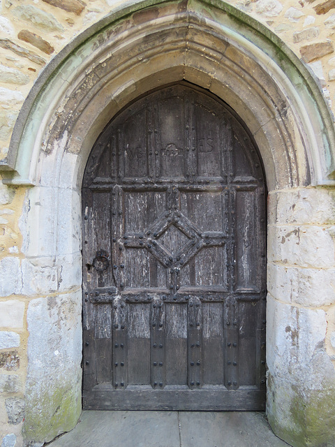 hadlow church, kent (3) c17 door 1637