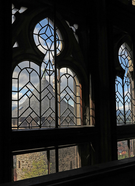 Fenster-Blick im Schloss