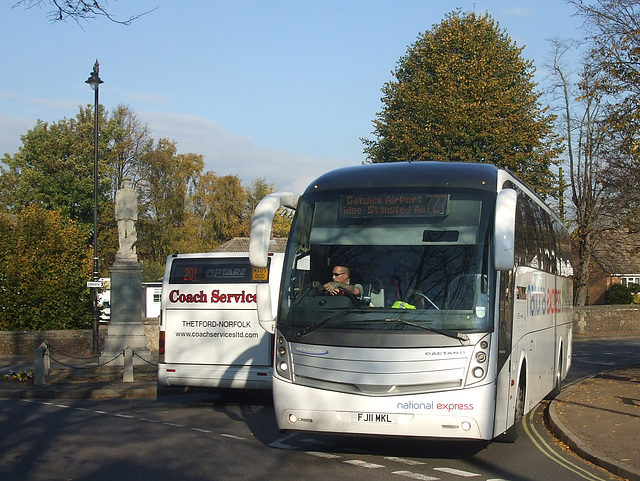 DSCF0201 National Express 117 (FJ11 MKL) in Mildenhall - 3 Nov 2017 DSCF0201 National Express 117 (FJ11 MKL) in Mildenhall - 3 Nov 2017