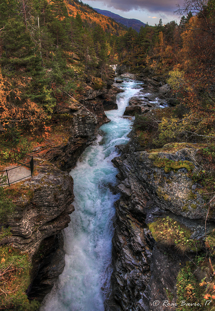 Slettafossen waterfall, river Rauma.