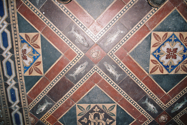 Tiles at Spring Cottage, Clivedon, Buckinghamshire