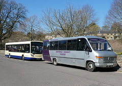 Chesterfield Community Transport 5589 (DK10 DXZ) and Henry Hulley YX09 HZJ in Baslow - 29 Mar 2019 (P1000814)
