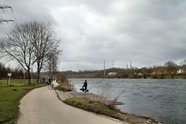 Weg am Ruhrufer (Essen-Burgaltendorf) / 21.03.2021