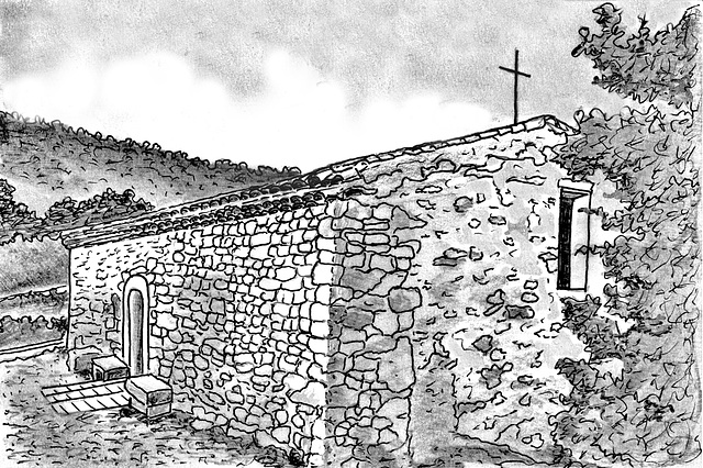 07 . Chapelle St.Trophime. Chapel St. Trophimus. Buis les Baronnies