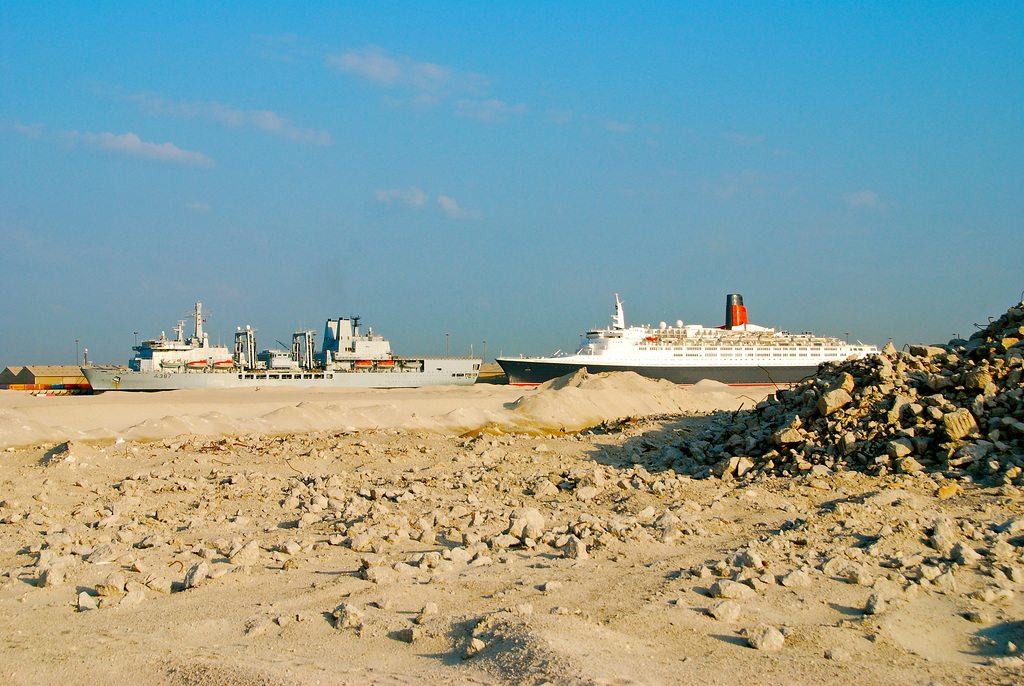 RFA FORT VICTORIA and QUEEN ELIZABETH 2