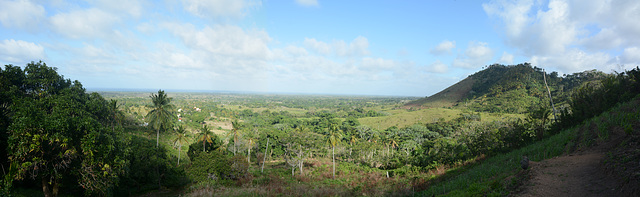 Dominican Republic, Landscape with Eastern Cordillera Uplands of the Haiti Island