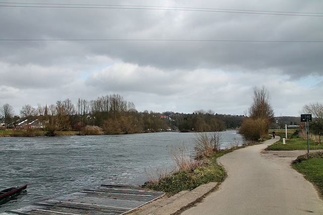 Weg am Ruhrufer (Essen-Burgaltendorf) / 21.03.2021