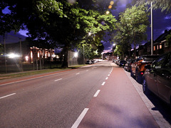 Warm summer evening in the wealthy neigborhood Warm summer evening in the wealthy neigborhood