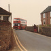 Eastern Counties VR196 (TEX 406R) entering Mundesley – 10 Jul 1981 (1)