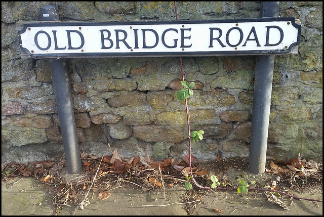 Old Bridge Road sign
