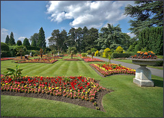 A corner of the Brodsworth hall gardens.