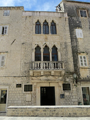 Trogir : façade du palais Cipiko