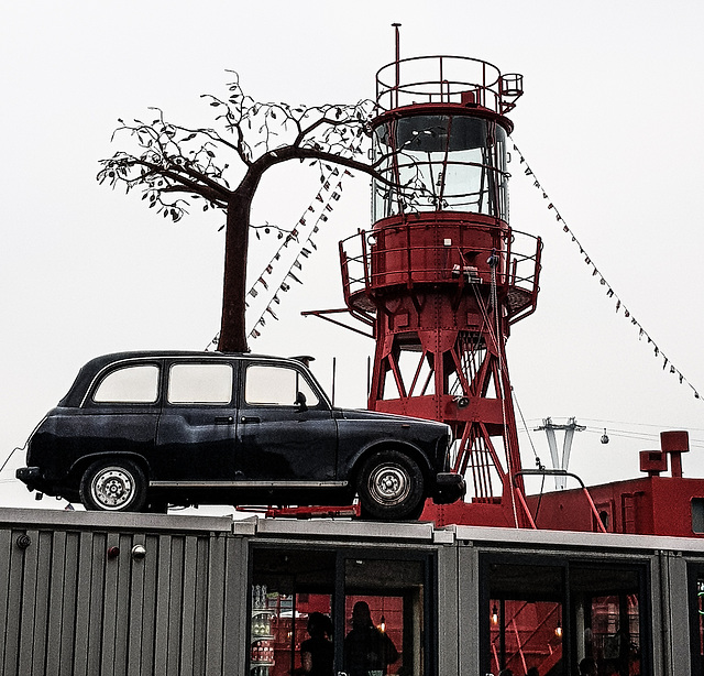 Taxi sculpture