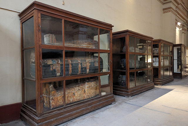 Sarcophagi At The Egyptian Museum