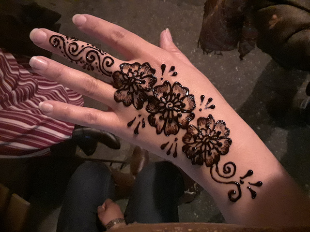 Henna on my hand