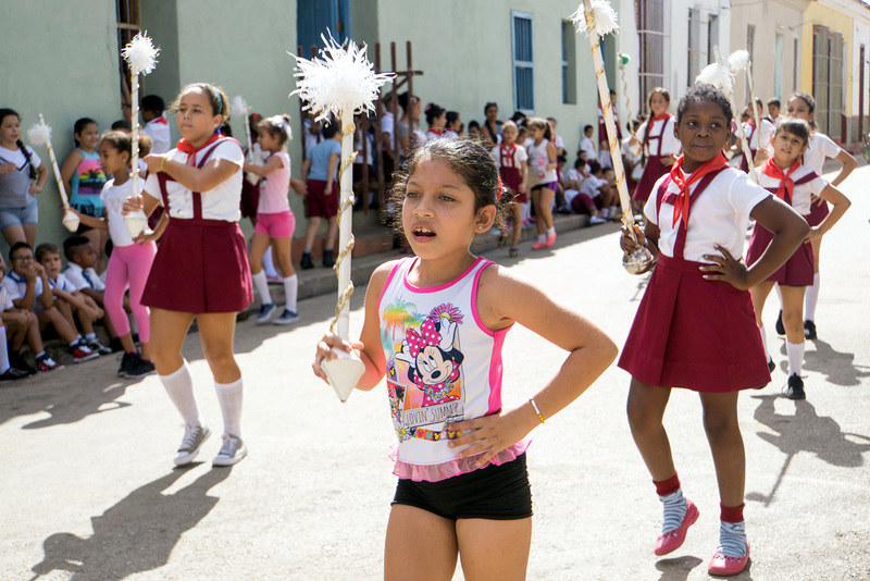 Parade rehearsal, Remedios, Cuba