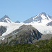 Alaska, The Peaks of the Chugach Mountains and the Tongues of the Worthington Glacier