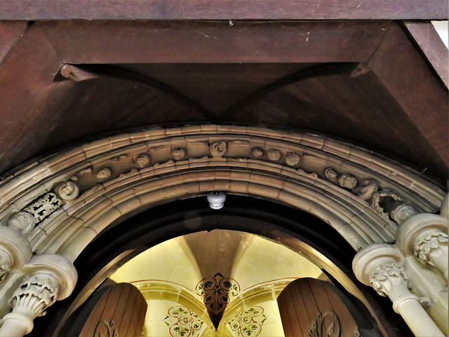 newstead abbey, notts ; mid c13 chapter house entrance