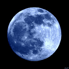 Rare ! Blue moon de Juillet 2015 ! Clin d'oeil !