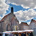 Ostermarkt vor der Frauenkirche in Nürnberg
