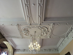 newstead abbey, notts; c18 orangery plasterwork