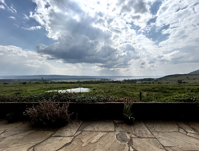 Clouds over Nakuru Lake.