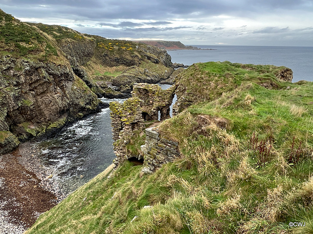 View from the ruins of Findlater Castle