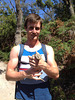 Bastien with blue-tongue lizard