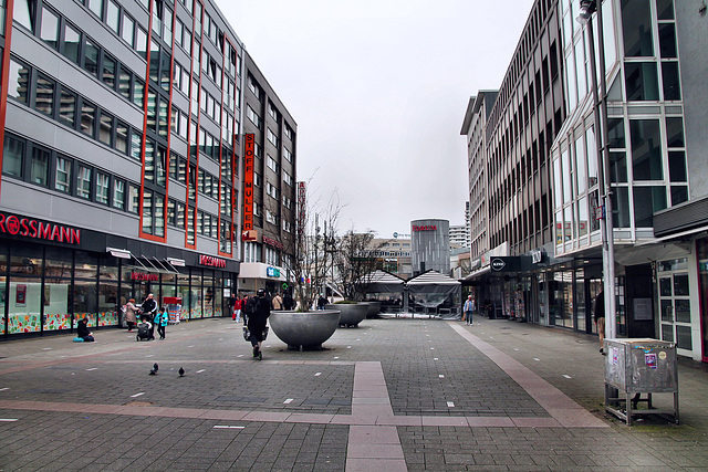 Schloßstraße, Fußgängerzone (Mülheim an der Ruhr) / 30.03.2024