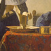 Detail of Young Woman with a Water Pitcher by Vermeer in the Metropolitan Museum of Art, February 2014
