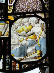 canterbury museum glass   (10)nativity with shepherds glass, c16 flemish