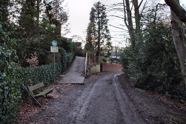 Erhaltene Trasse der ehem. Harkort'schen Kohlenbahn (Wetter) / 25.02.2023