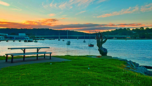 It's grabbing the bridge!