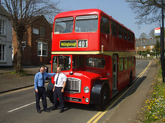 DSCF1370 Former Eastern Counties FLF453 (JAH 553D) in Earls Barton (Wellingborough Museum Bus Rally) -  21 Apr 2018