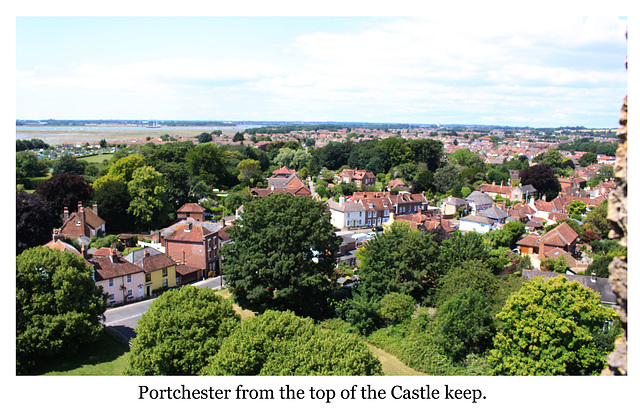 Portchester from the Castle 11 7 2019