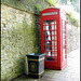 phone box and bin