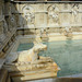 Italy, Siena, Fonte Gaia (details on the left side)