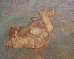 Detail of the Chariot of Apollo by Redon in the Metropolitan Museum of Art, January 2010