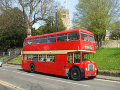 DSCF1365 Former Eastern Counties FLF453 (JAH 553D) in Earls Barton (Wellingborough Museum Bus Rally) -  21 Apr 2018