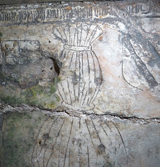 norbury church, derbs (27)elizabeth fitzherbert +1491, incised slab with figure in shroud