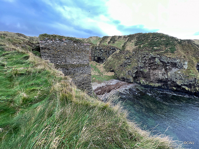 Buttress wall of Findlater Castle