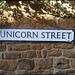 Unicorn Street sign