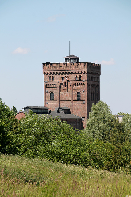 Blick auf die ehemalige Zeche Hannover 1/2/5 (Bochum-Hordel) / 21.05.2018