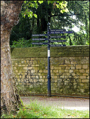 Parks Road signpost